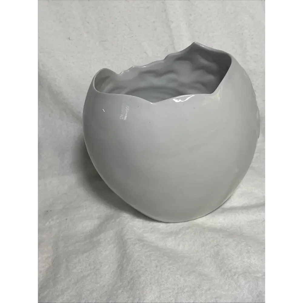 Vintage FTD Mother & Child Hands White and Pink Ceramic Planter Vase 1993~ 5.25